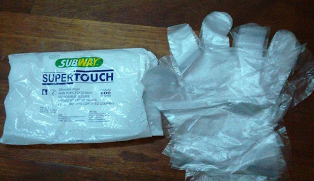 disposable poly glove